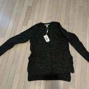 Autumn cashmere 100% cashmere thick cable knit sweater size s new with tags